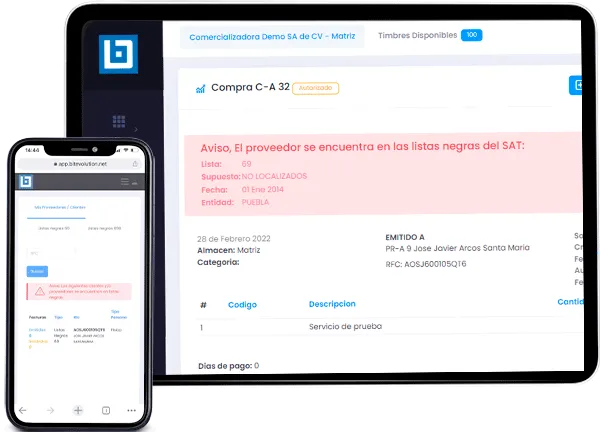 Valida tus compras en las listas negras del SAT